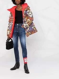 Dsquared2 jean skinny à logo imprimé