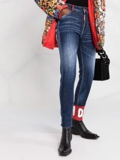 Dsquared2 jean skinny à logo imprimé