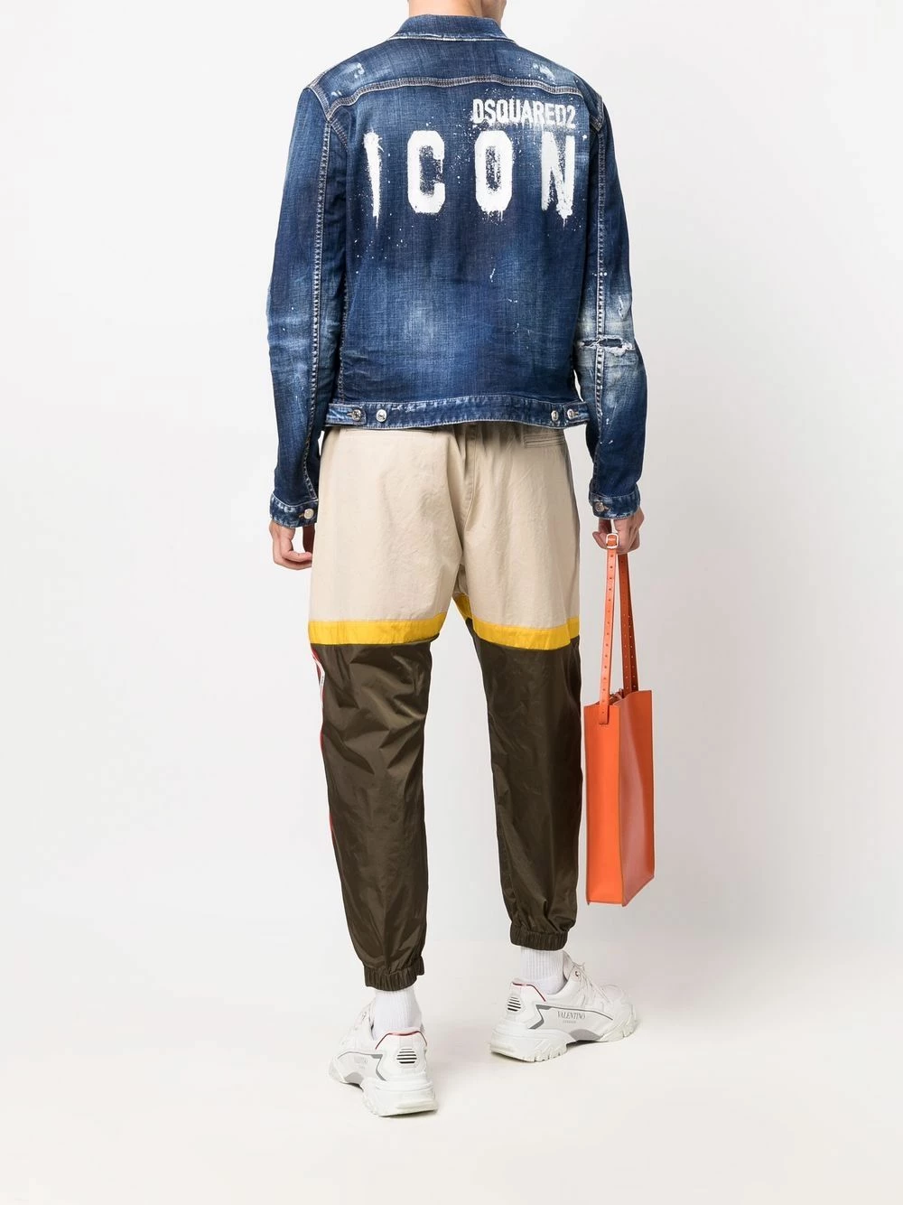 Dsquared2 Veste Icon à effet usé Vendre-Réclame vestes en jean homme 4 Dsquared2 veste Icon à effet usé