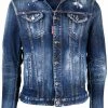 Dsquared2 veste Icon à effet usé