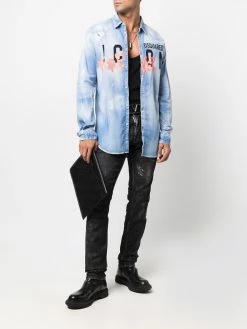 Dsquared2 chemise à imprimé graffiti