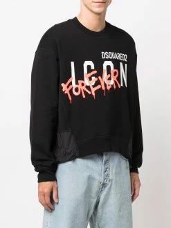 Dsquared2 Qualité Fiable Sweat à imprimé graffiti sweats homme 9 Dsquared2 sweat à imprimé graffiti