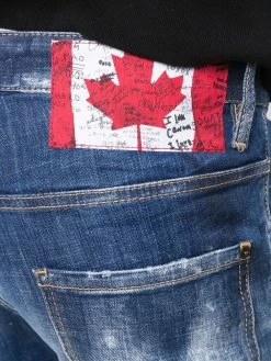 Dsquared2 jean skinny à effet délavé