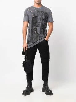 Dsquared2 jean court à taille mi-haute