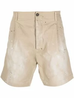 Dsquared2 short chino à effet taches de peinture
