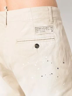 Dsquared2 short chino à effet taches de peinture