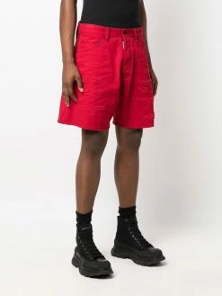Dsquared2 Qualité garantie 100% Short en jean à effet délavé shorts en jean homme 9 Dsquared2 short en jean à effet délavé