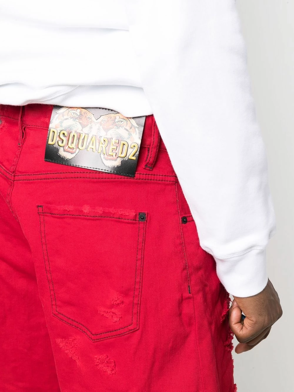 Dsquared2 Qualité garantie 100% Short en jean à effet délavé shorts en jean homme 7 Dsquared2 short en jean à effet délavé