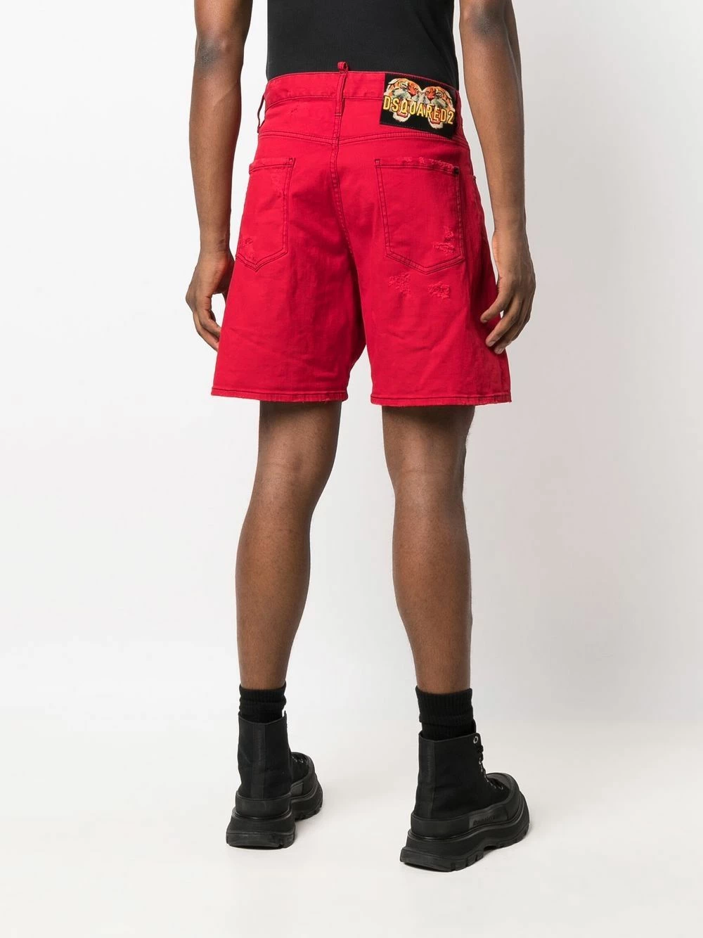 Dsquared2 Qualité garantie 100% Short en jean à effet délavé shorts en jean homme 6 Dsquared2 short en jean à effet délavé