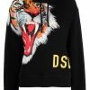 Dsquared2 hoodie à imprimé tigre