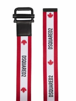 Dsquared2 ceinture à logo imprimé