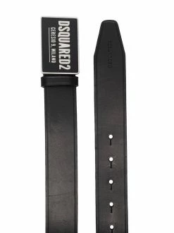 Dsquared2 ceinture en cuir à plaque logo