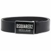 Dsquared2 ceinture en cuir à plaque logo