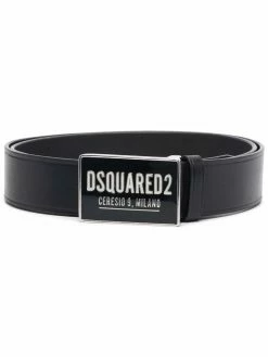 Dsquared2 ceinture en cuir à plaque logo