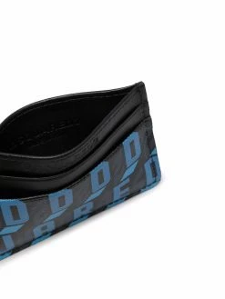 Dsquared2 porte-cartes en cuir artificiel à imprimé monogrammé