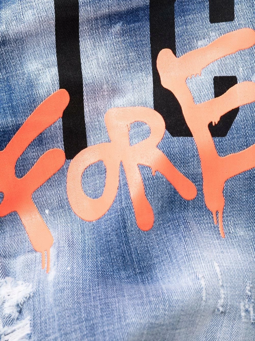 Dsquared2 Produit de première qualité Jean imprimé à effet usé pantalons droits homme 8 Dsquared2 jean imprimé à effet usé