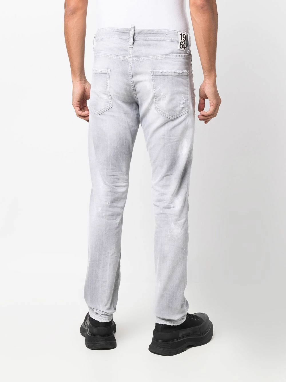 En promotion Dsquared2 Jean à effet usé jeans regular & jeans droits homme 6 Dsquared2 jean à effet usé