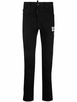 Dsquared2 jean droit à taille mi-haute