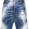 Dsquared2 short en jean à patch logo
