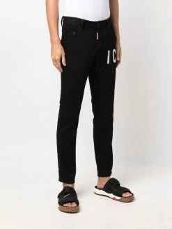 Dsquared2 jean droit à logo imprimé