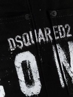 Dsquared2 jean droit à logo imprimé