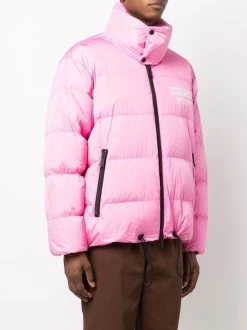 Dsquared2 veste matelassée à logo imprimé