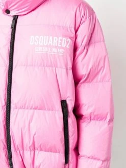 Dsquared2 veste matelassée à logo imprimé