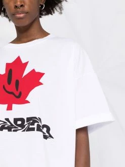 Dsquared2 Prix Usine T shirt à logo imprimé t-shirts & jerseys femme 10 Dsquared2 t-shirt à logo imprimé