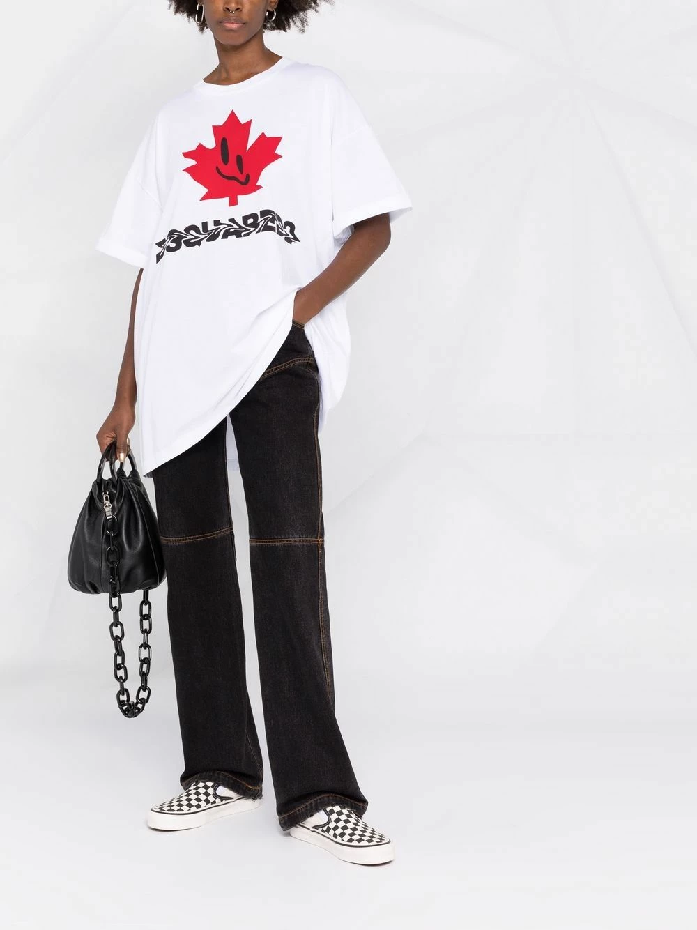 Dsquared2 Prix Usine T shirt à logo imprimé t-shirts & jerseys femme 4 Dsquared2 t-shirt à logo imprimé