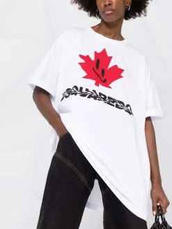 Dsquared2 Prix Usine T shirt à logo imprimé t-shirts & jerseys femme 12 Dsquared2 t-shirt à logo imprimé