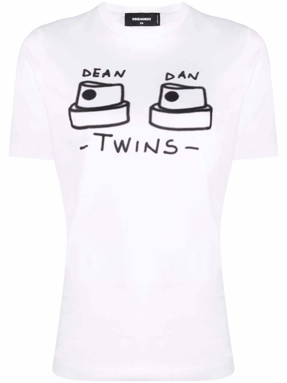 Prix Gelé Dsquared2 T shirt Twins imprimé t-shirts & jerseys femme 3 Dsquared2 t-shirt Twins imprimé