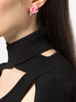 Dsquared2 boucles d'oreilles clip à fleurs