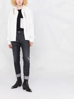 Dsquared2 jean droit à ourlet à revers