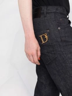 Dsquared2 jean droit à ourlet à revers