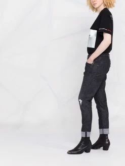 Dsquared2 jean droit à ourlet à revers