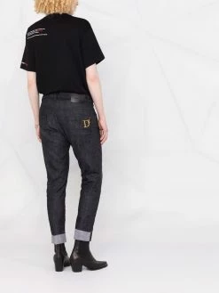 Dsquared2 jean droit à ourlet à revers