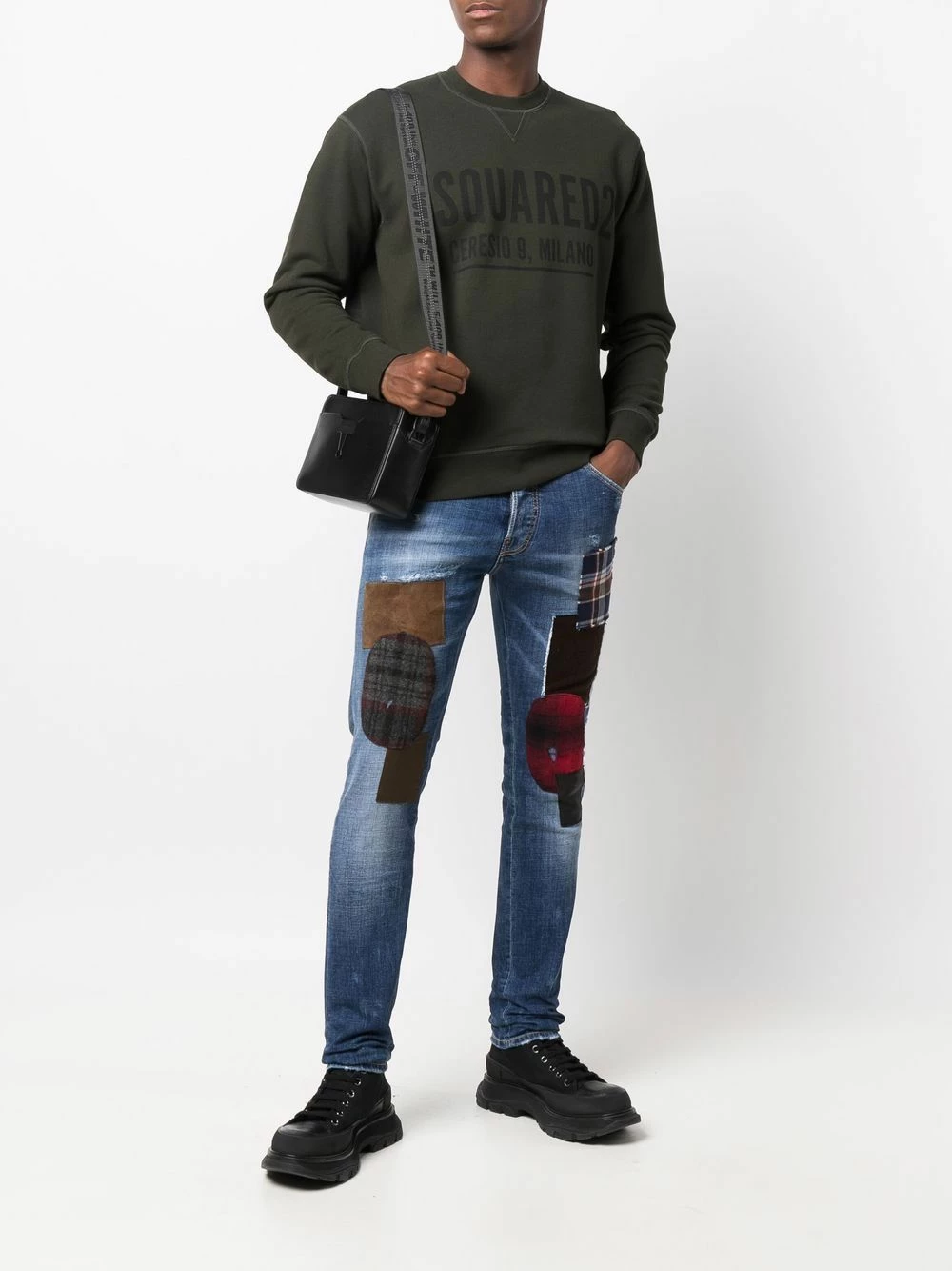 Faible Prix Dsquared2 Sweat à logo imprimé pulls homme 4 Dsquared2 sweat à logo imprimé