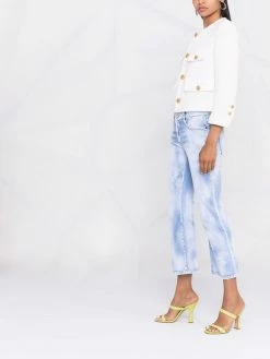 Dsquared2 Soldes Veste en tweed à design sans col vestes en tweed femme 11 Dsquared2 veste en tweed à design sans col