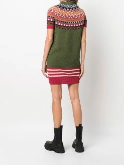 Dsquared2 robe-pull en maille intarsia