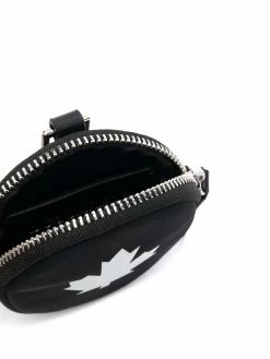 Dsquared2 pochette en cuir à logo imprimé