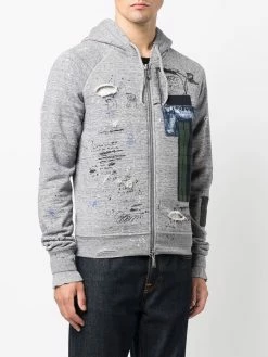 Dsquared2 hoodie à effet usé