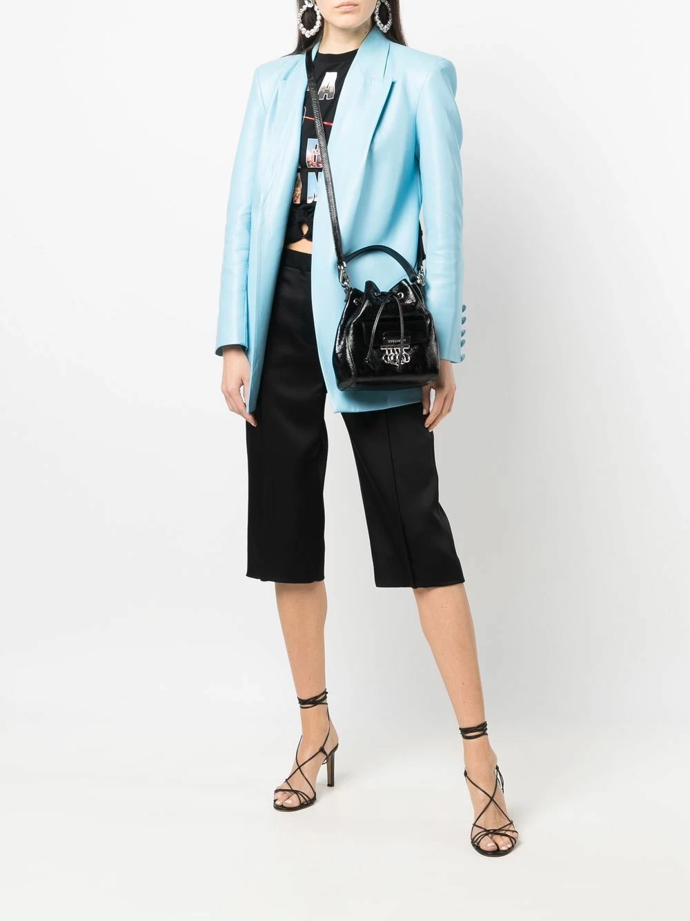 Dsquared2 Sac seau Key Hand à plaque logo Prix Exclusifs sacs seau femme 4 Dsquared2 sac seau Key Hand à plaque logo