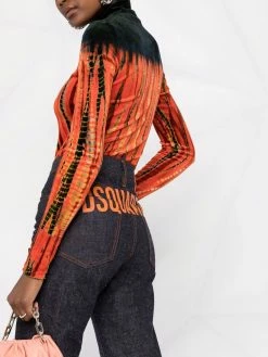 Dsquared2 jean imprimé à taille haute