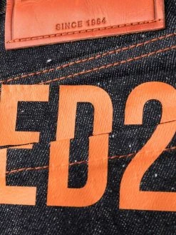 Dsquared2 jean imprimé à taille haute