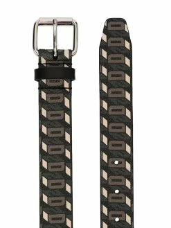 Dsquared2 ceinture en cuir à imprimé monogrammé