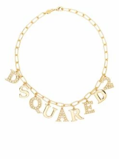 Dsquared2 bracelet en chaîne à breloques logo