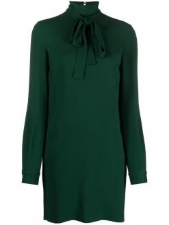 Dsquared2 robe évasée à col lavallière