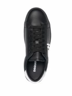 Prix Imbattable Dsquared2 Baskets en cuir à imprimé Icon femme 9 Dsquared2 baskets en cuir à imprimé Icon