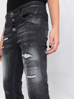 Dsquared2 Jean court à effet usé Prix Accessible jeans courts femme 12 Dsquared2 jean court à effet usé