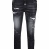 Dsquared2 jean court à effet usé